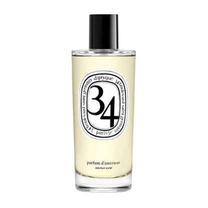 Primary Image of 34 Boulevard Saint Germain Room Spray, clear glass spray bottle with black and white label