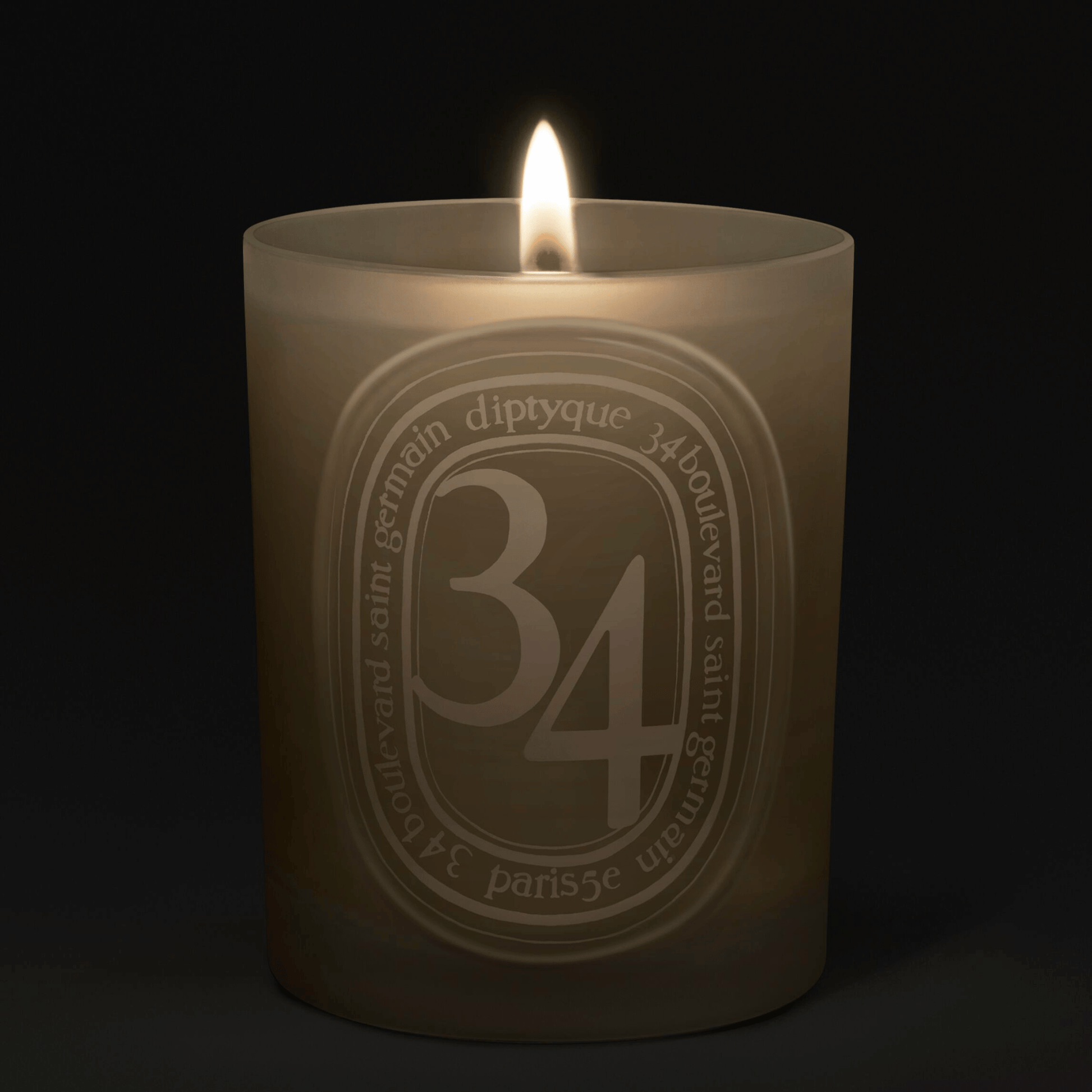 Alternate Image of 34 Boulevard Saint Germain Medium Candle, white glass candle