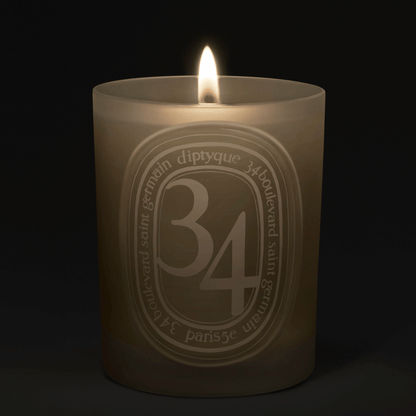 Alternate Image of 34 Boulevard Saint Germain Medium Candle, white glass candle