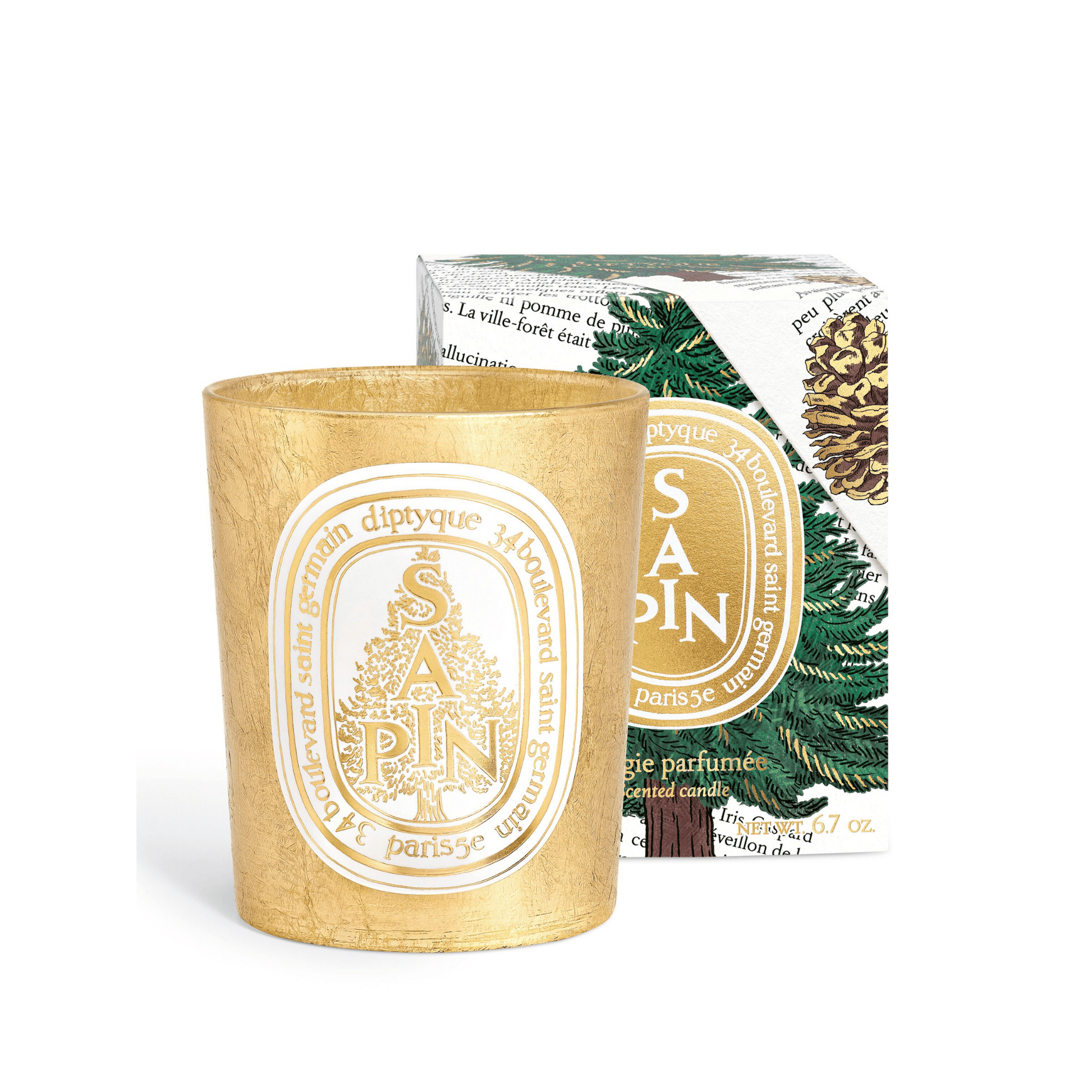 新品未使用保管品　DIPTYQUE テーパーキャンドル Sapin 32cm diptyque Paris 2025 Limited Edition Sapin Candle (190 g) #10090501