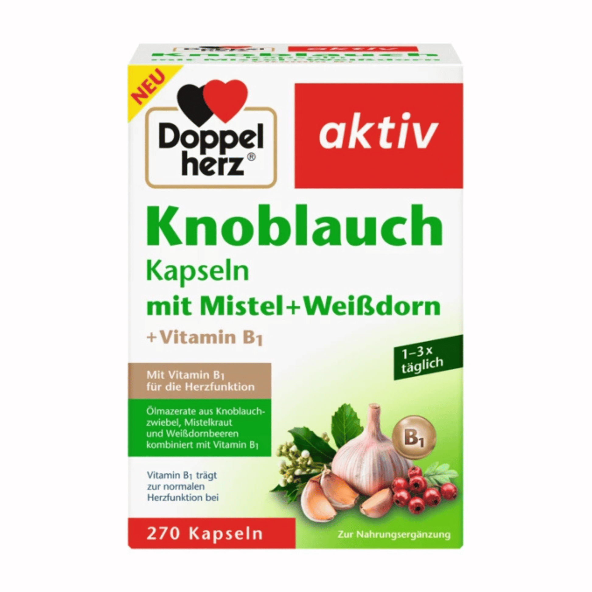 Primary Image of Garlic Capsules (Knoblauch mit Mistel & Weißdorn) (270 ct)