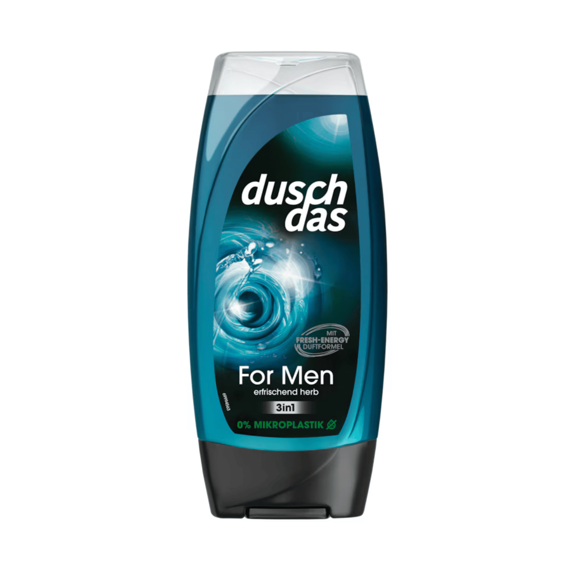 Primary Image of For Men 3 in 1 Shower Gel, clear bottle with blue shower gel