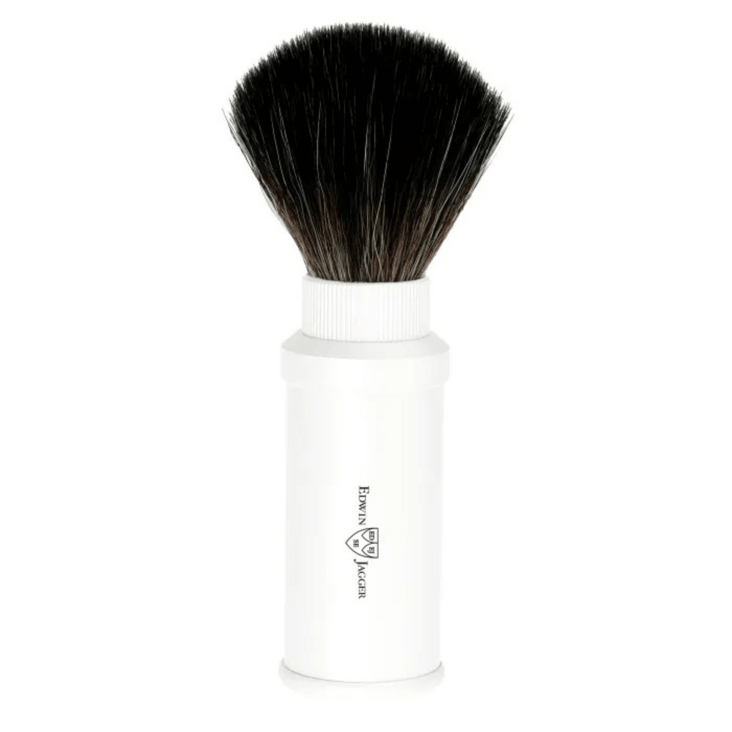 Synthetic White Travel Shave Brush