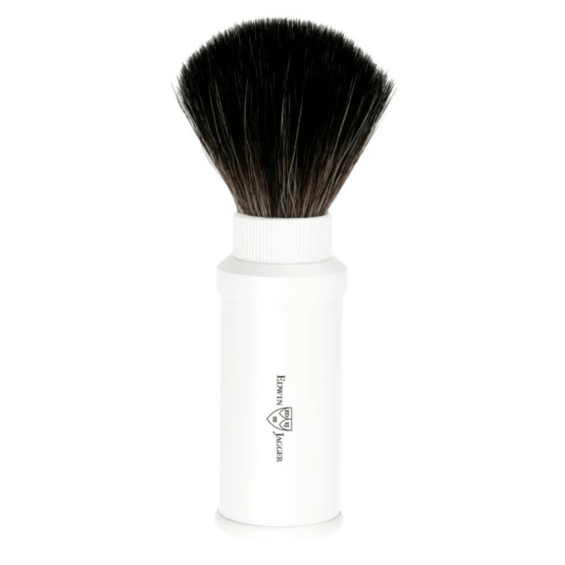 Synthetic White Travel Shave Brush