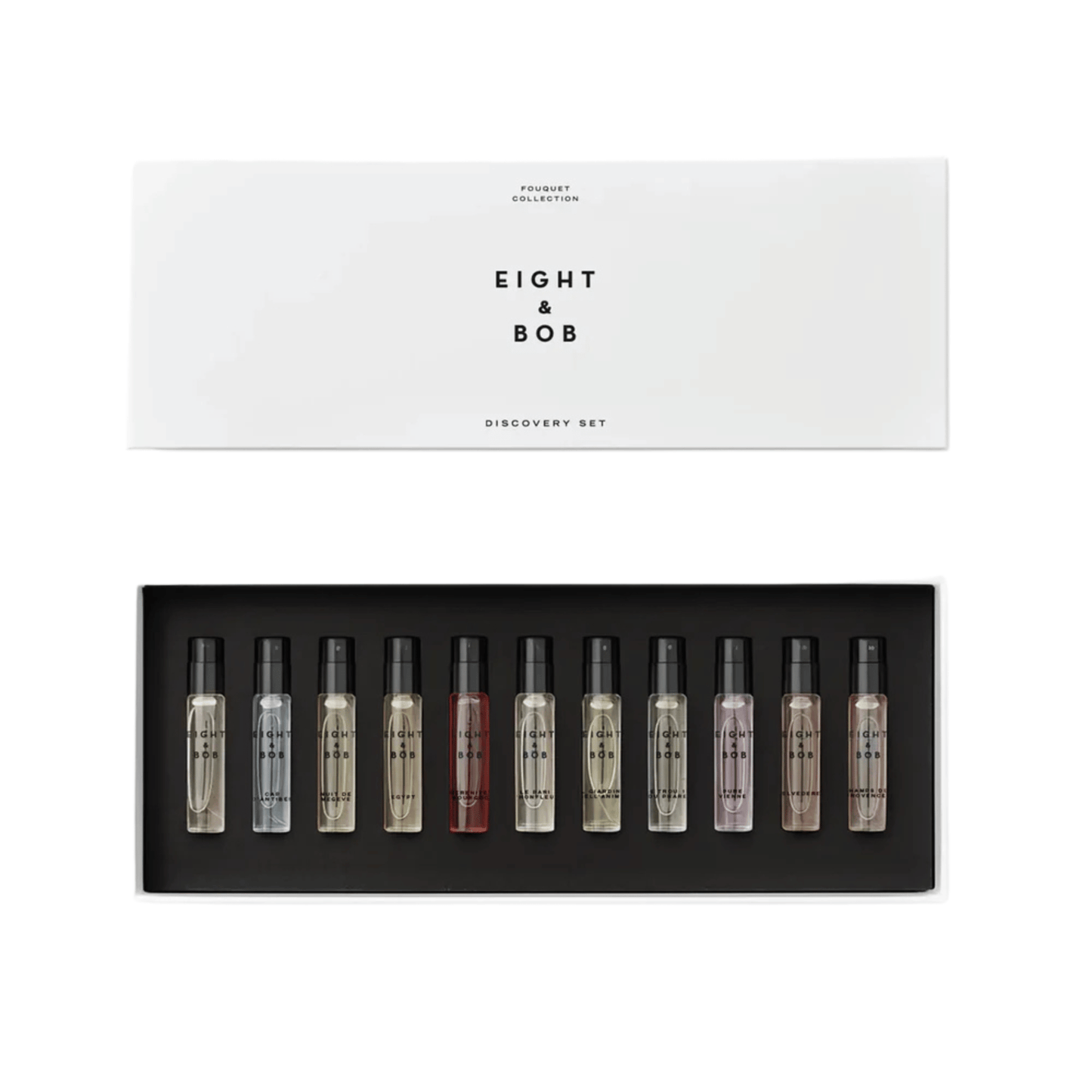 Primary Image of Fouquet Discovery Set, white box with perfume samples