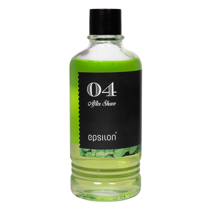 Primary Image of Classic Mint Aftershave, clear glass bottle with green liquid