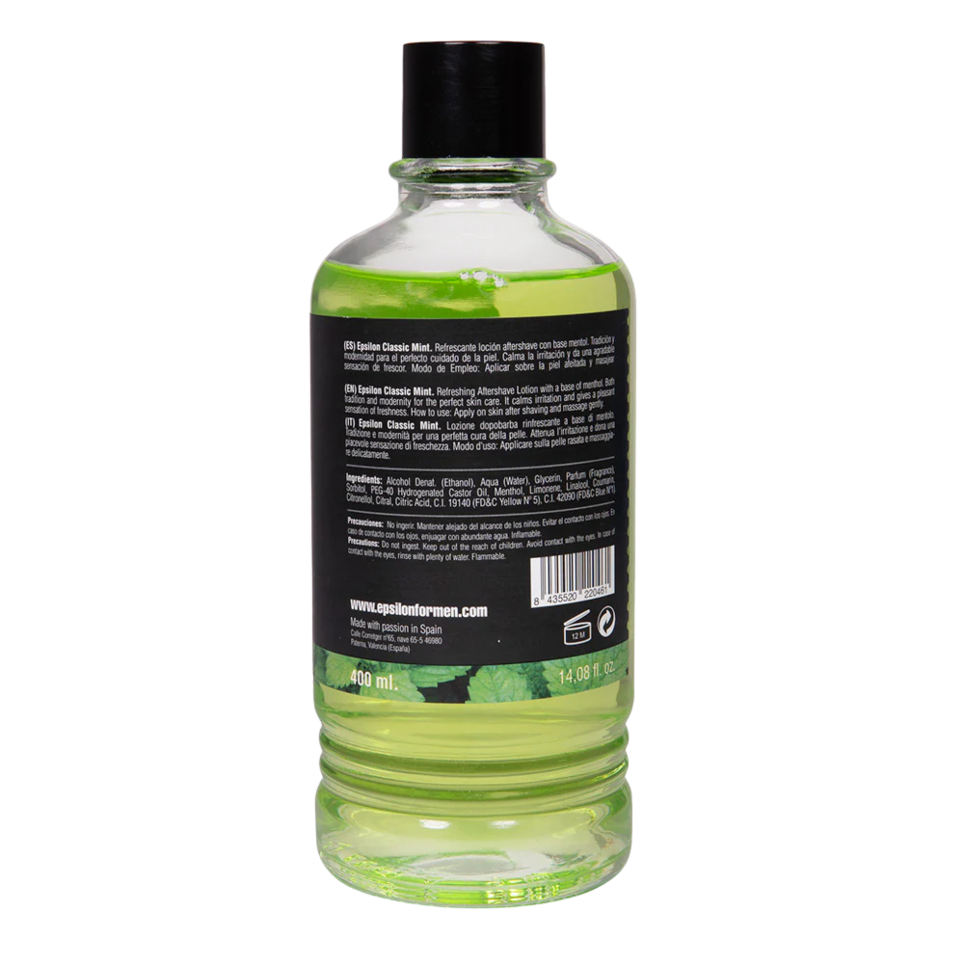 Alternate Image of Classic Mint Aftershave, clear glass bottle with green liquid