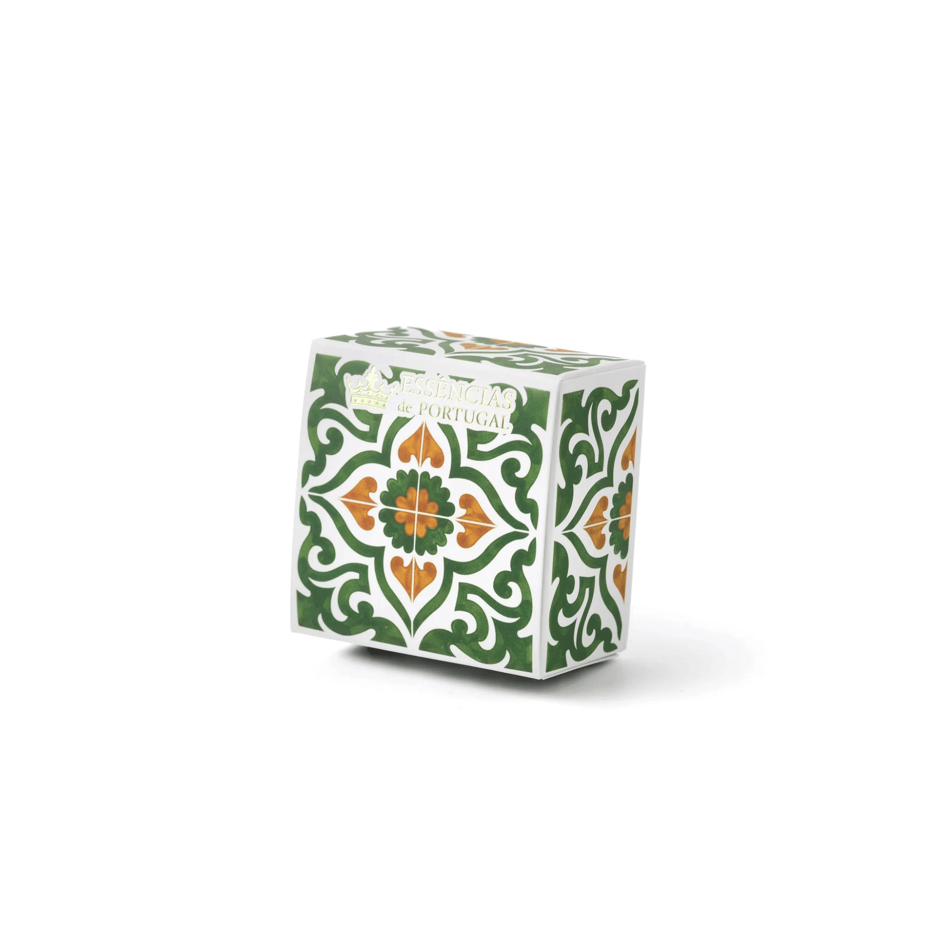 Alternate Image of Orange and Bergamot Bar Soap, green patterend box bar soap