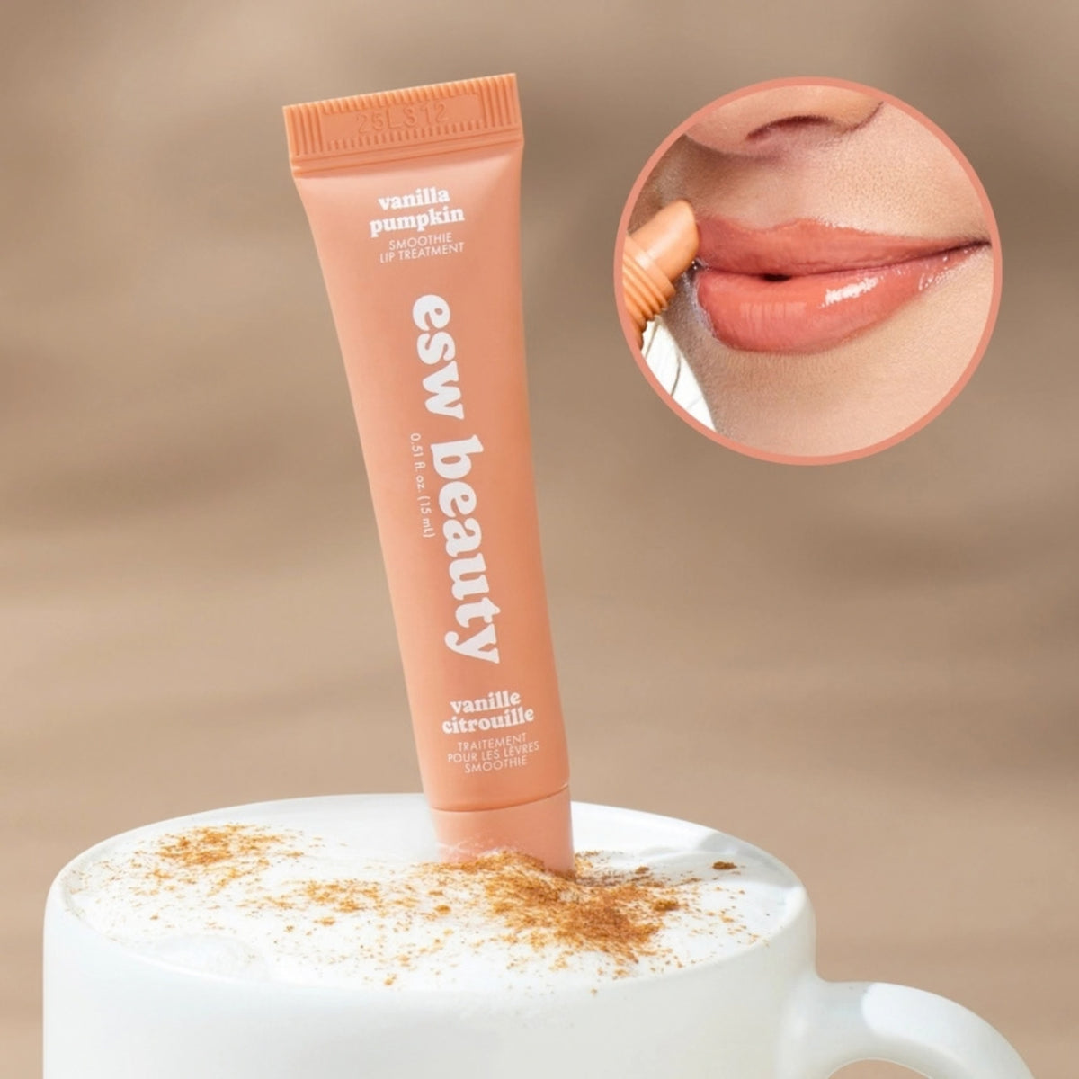 Alternate Image of Holiday Vanilla Pumpkin Smoothie Intense Hydration Lip Treatment, orange lip balm tube