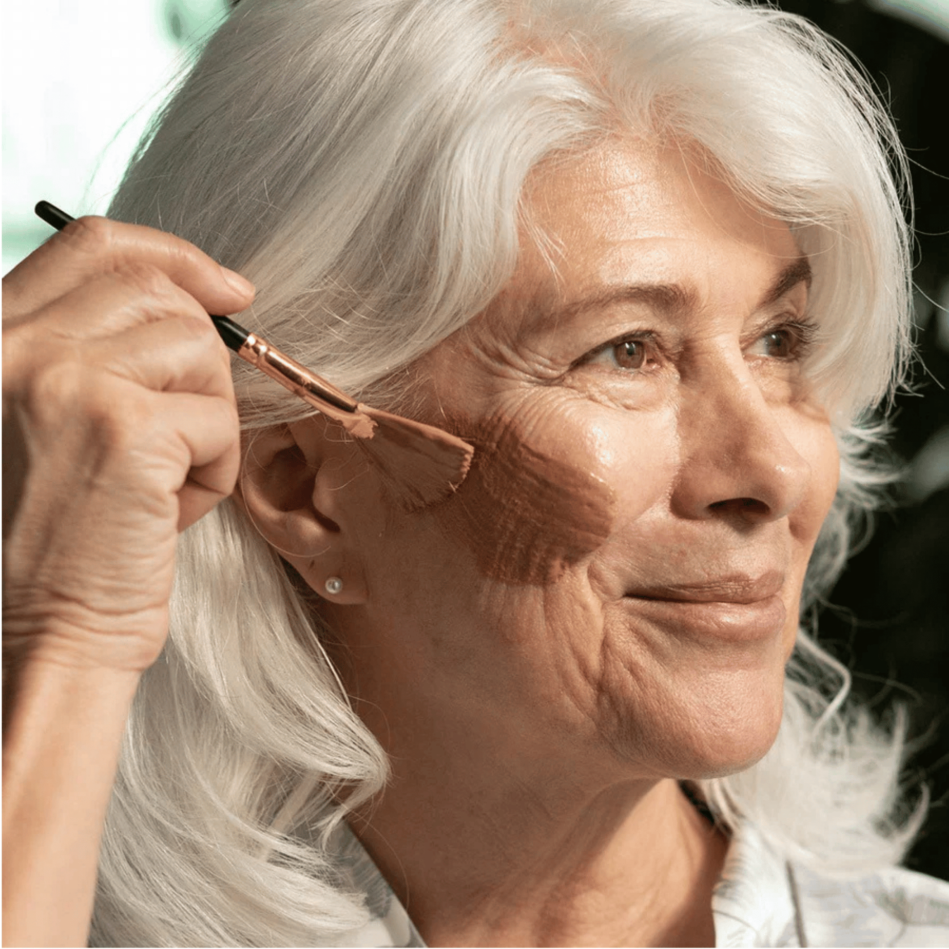 Alternate image of model using evanhealy French Rose Clay Mask