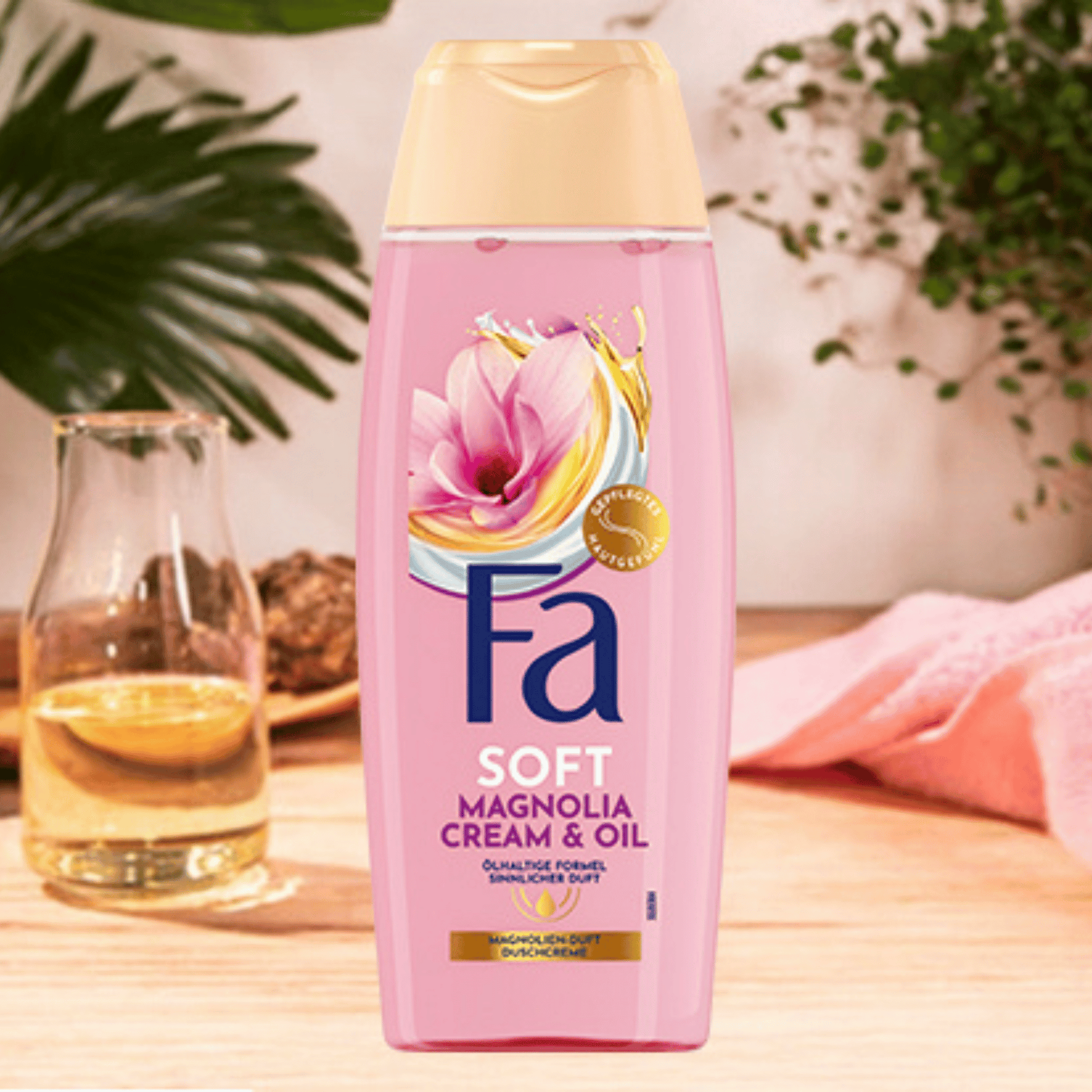 Alternate Image of Magnolia Cream & Oil Shower Gel, pink shower gel bottle