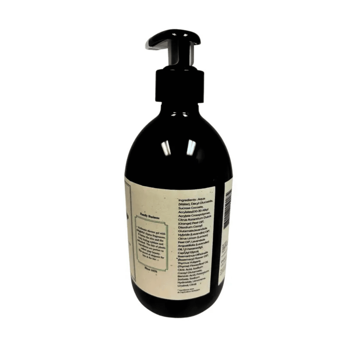 Alternate Image of Botanical Hand & Body Liquid Soap, amber pump top bottle with brown label