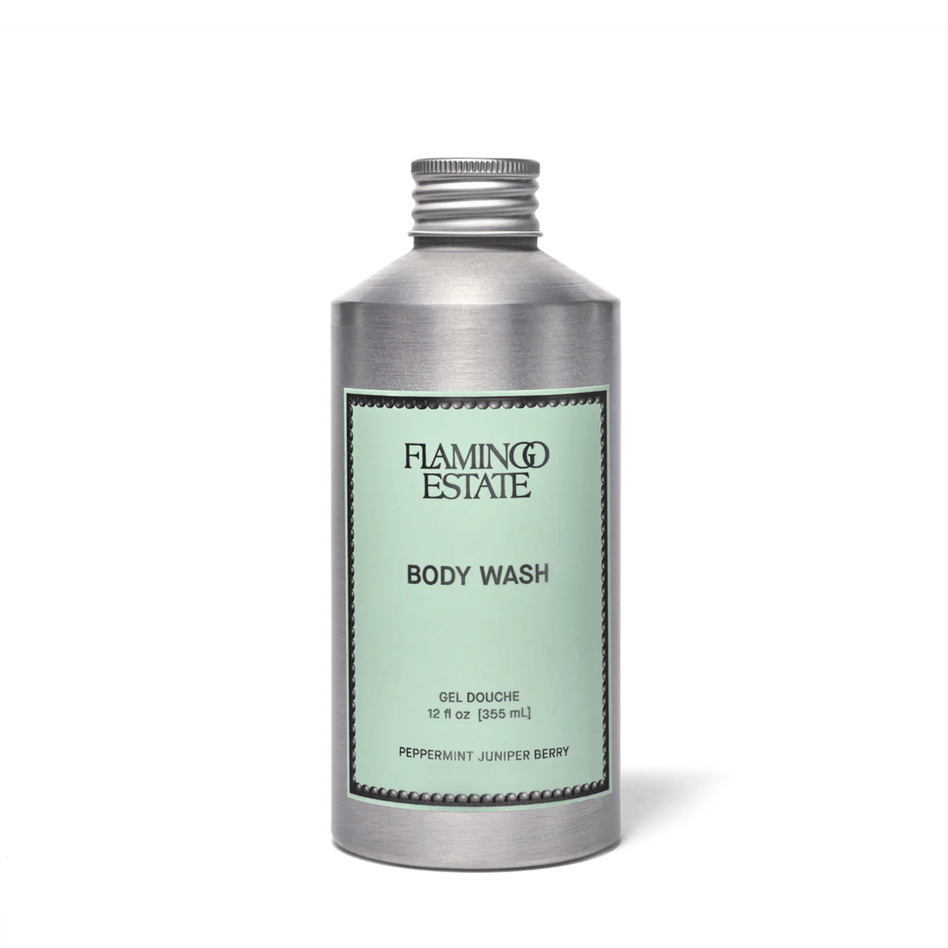 Alternate Image of Peppermint and Juniper Berry Body Wash, aluminum body wash bottle 