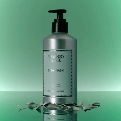 Alternate Image of Rosemary Clary Sage Body Wash, aluminum body wash bottle with pump