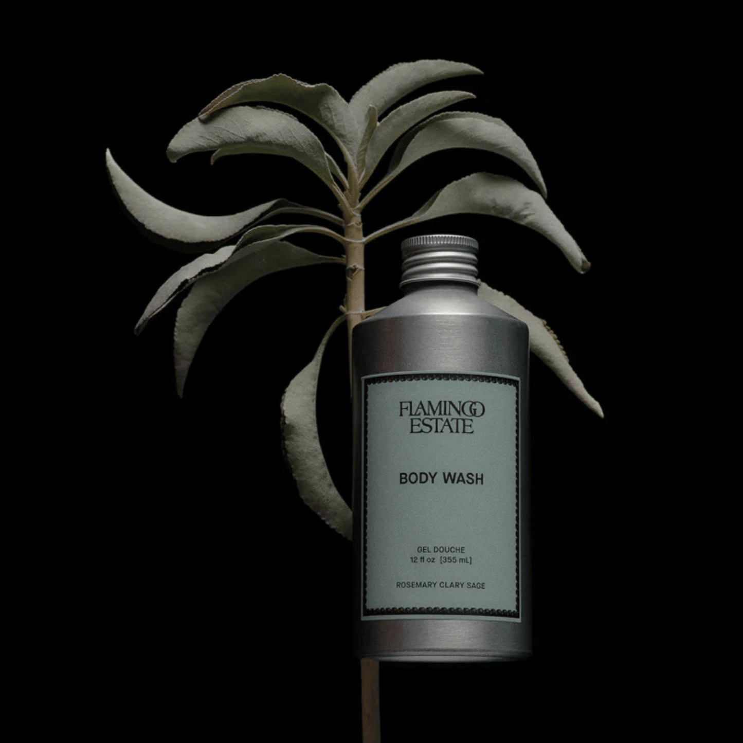 Alternate Image of Rosemary Clary Sage Body Wash, aluminum body wash bottle with pump