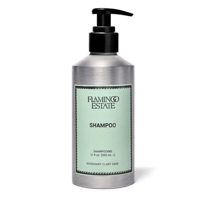 Primary Image of Rosemary Clary Sage Shampoo, aluminum shampoo bottle with pump