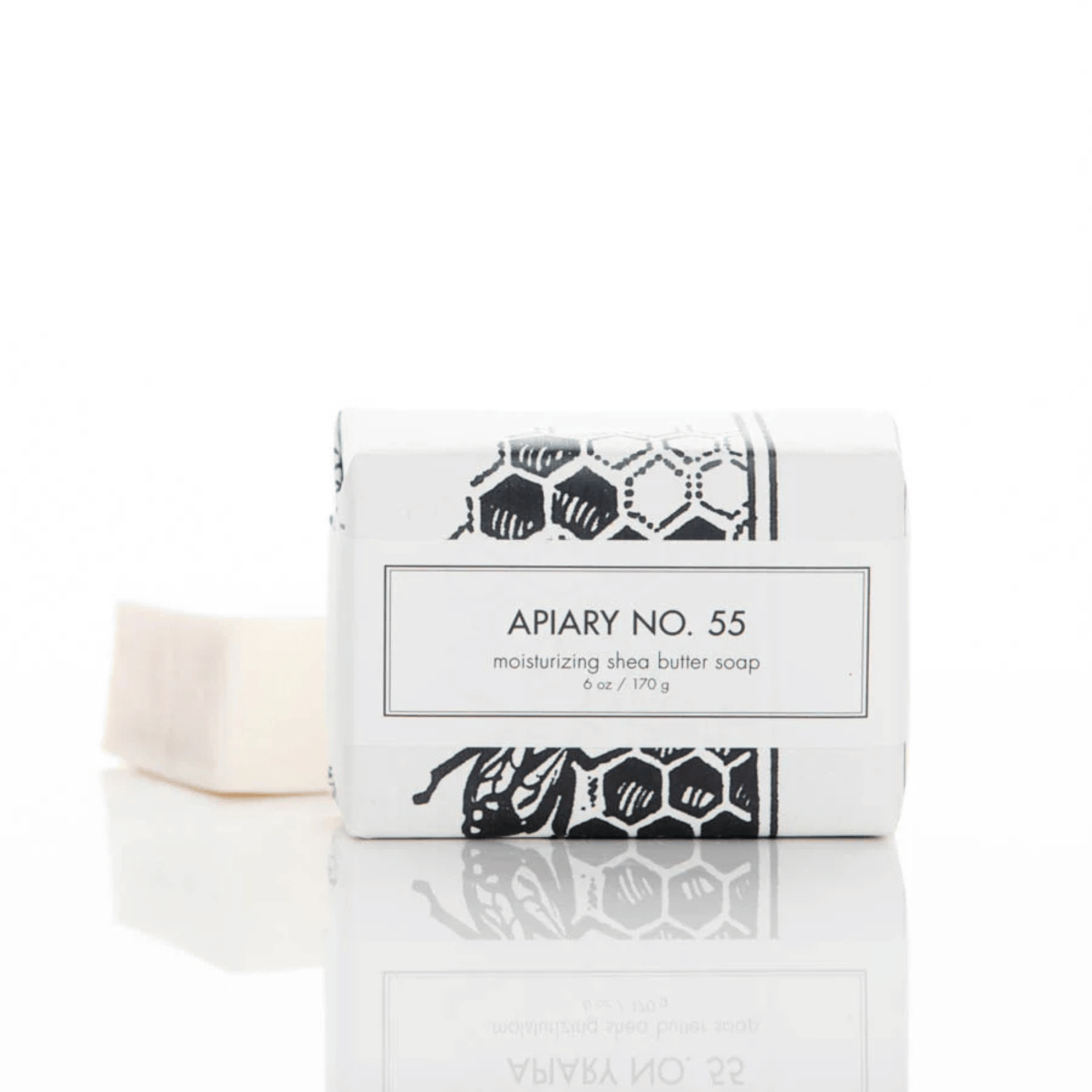 Alternate Image of Apiary No. 55 Shea Butter Bar Soap, bar soap in black and white wrapper