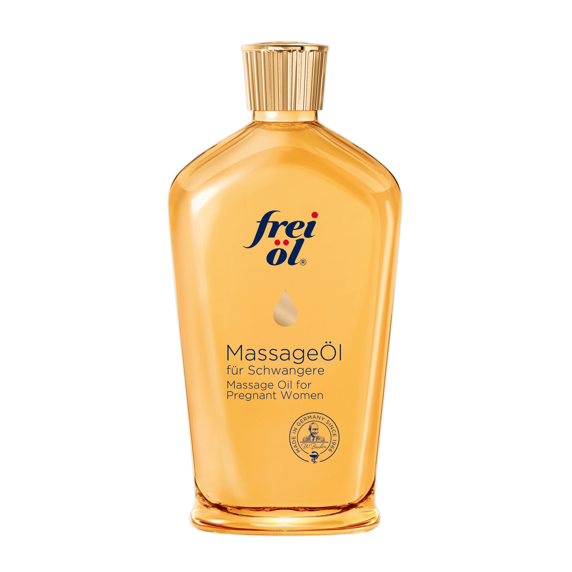 Primary Image of Pregnancy Massage Oil, gold oil bottle