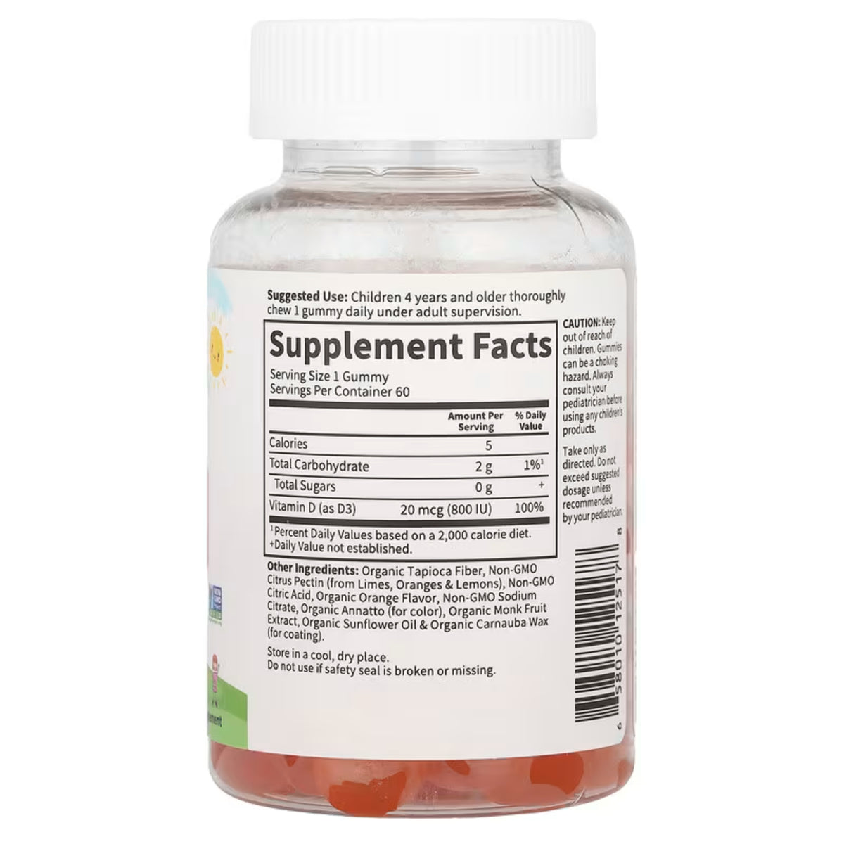 Alternate Image of Kids Organic Vitamin D3 Gummy - Orange