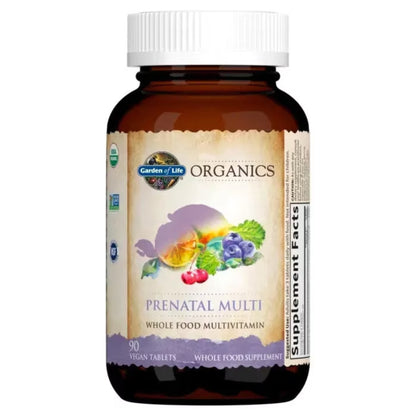 Alternate Image of Organics Prenatal Multivitamin, brown bottle with label with illustrated veggies