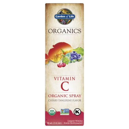 Primary Image of Organics Vitamin C Cherry Tangerine Spray, illustrated box