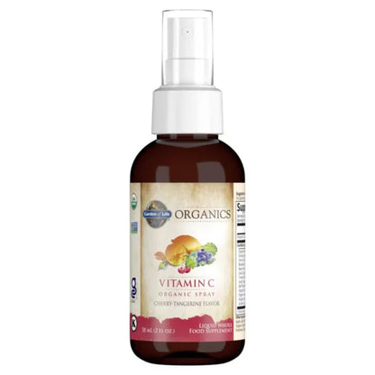 Alternate Image of Organics Vitamin C Cherry Tangerine Spray, illustrated label on spray bottle