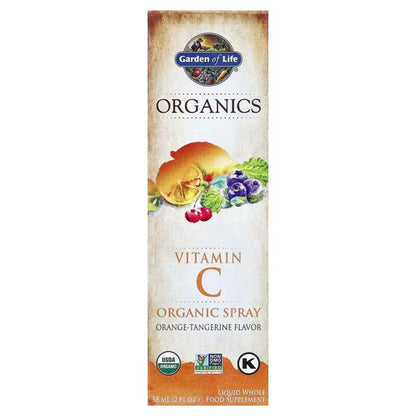 Primary Image of Organics Vitamin C Orange Tangerine Spray, illustrated box