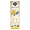 Primary Image of Organics Vegan D3 Vanilla Spray, box with illustrated veggies