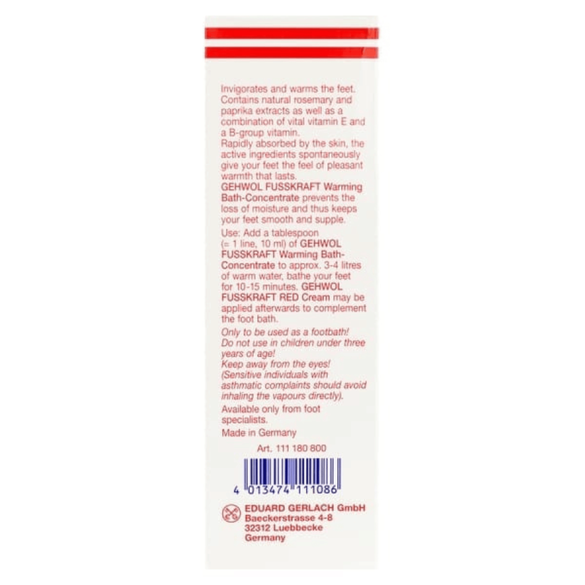 Alternate image of Gehwol Warming Bath Concentrate (5.3 oz)