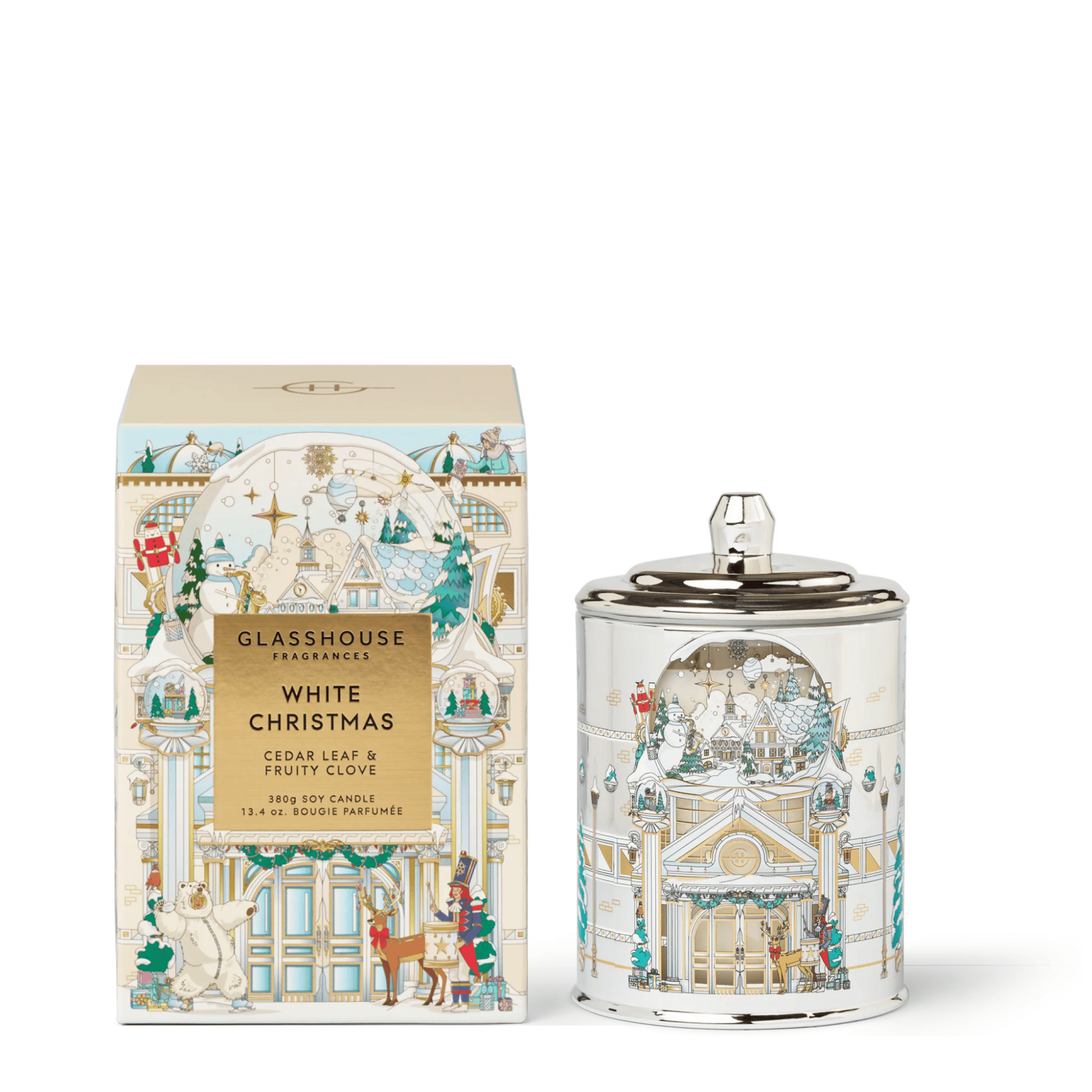 Primary Image of White Christmas Candle 2025