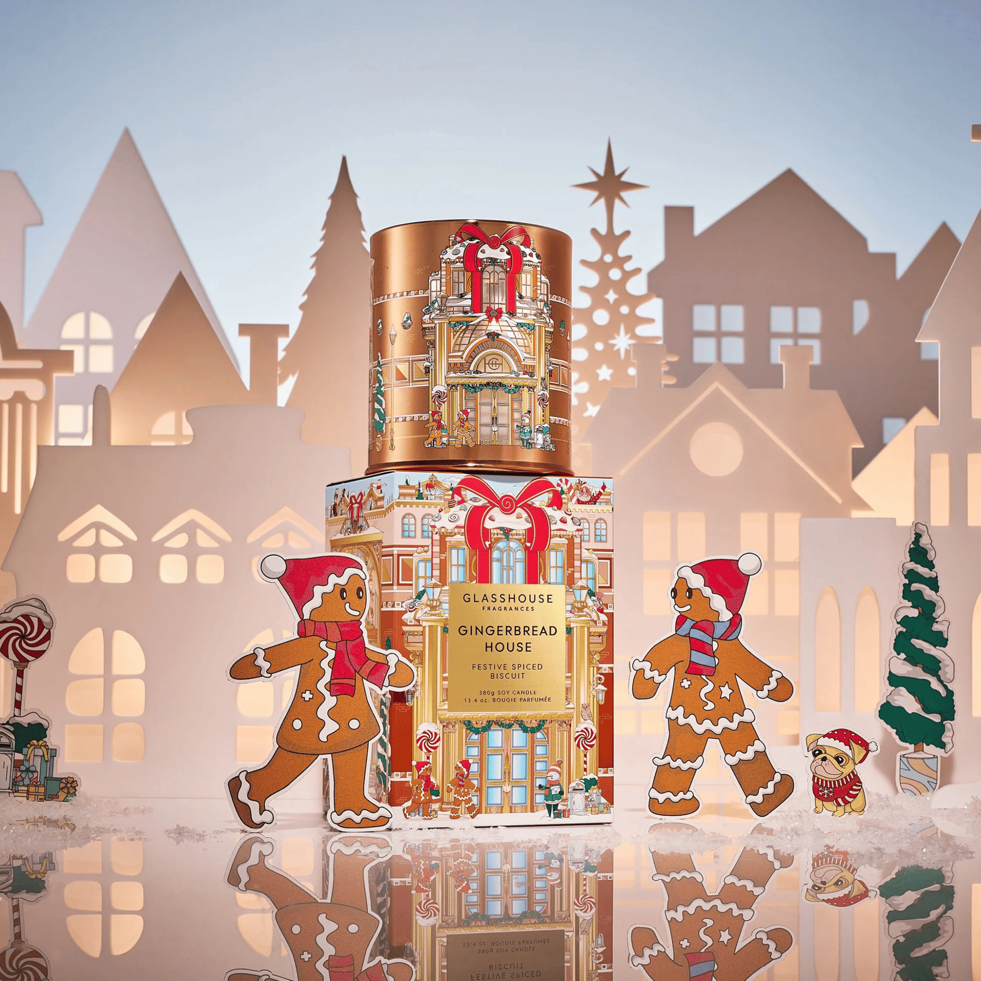 Alternate Image of Holiday Gingerbread House Candle
