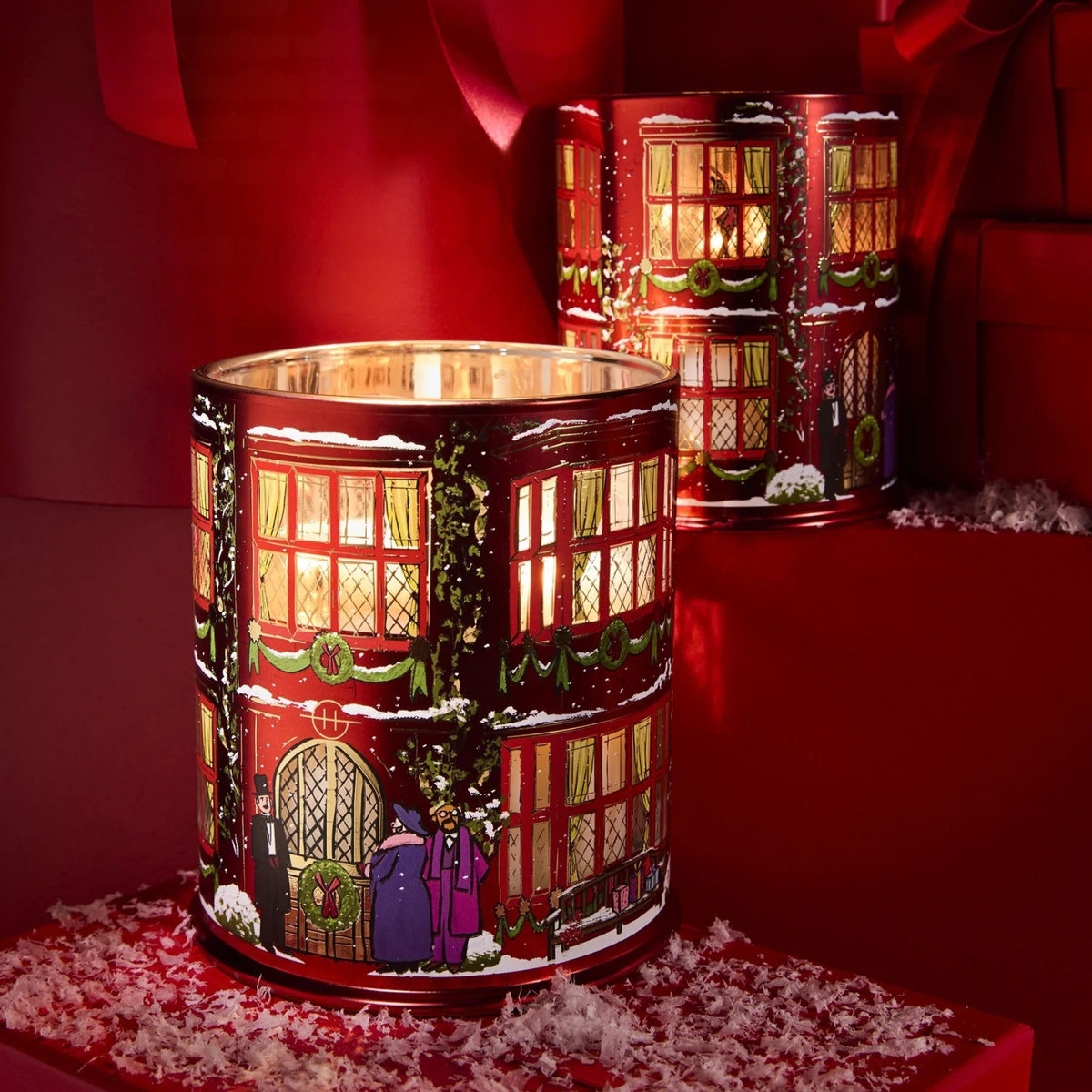 Alternate  Image of Holiday Night Before Christmas Candle, illustrated candle vessel and box