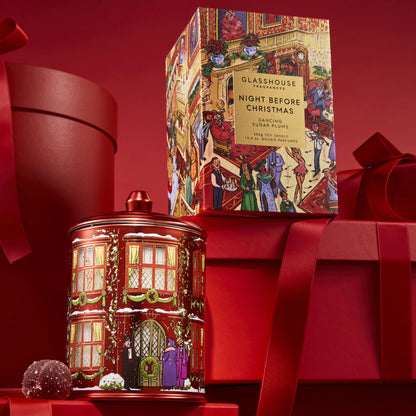Alternate  Image of Holiday Night Before Christmas Candle, illustrated candle vessel and box