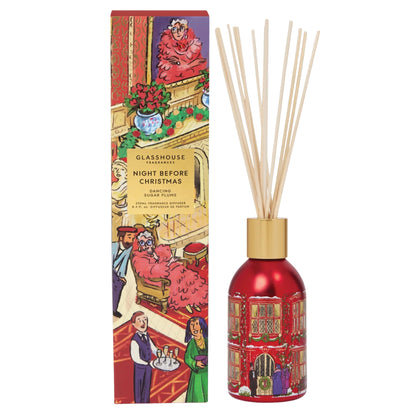 Primary Image of Holiday Night Before Christmas Diffuser, illustrated diffuser bottle and box