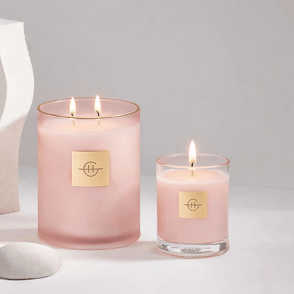Alternate Image of Radiance In Bloom Candle, pink candle