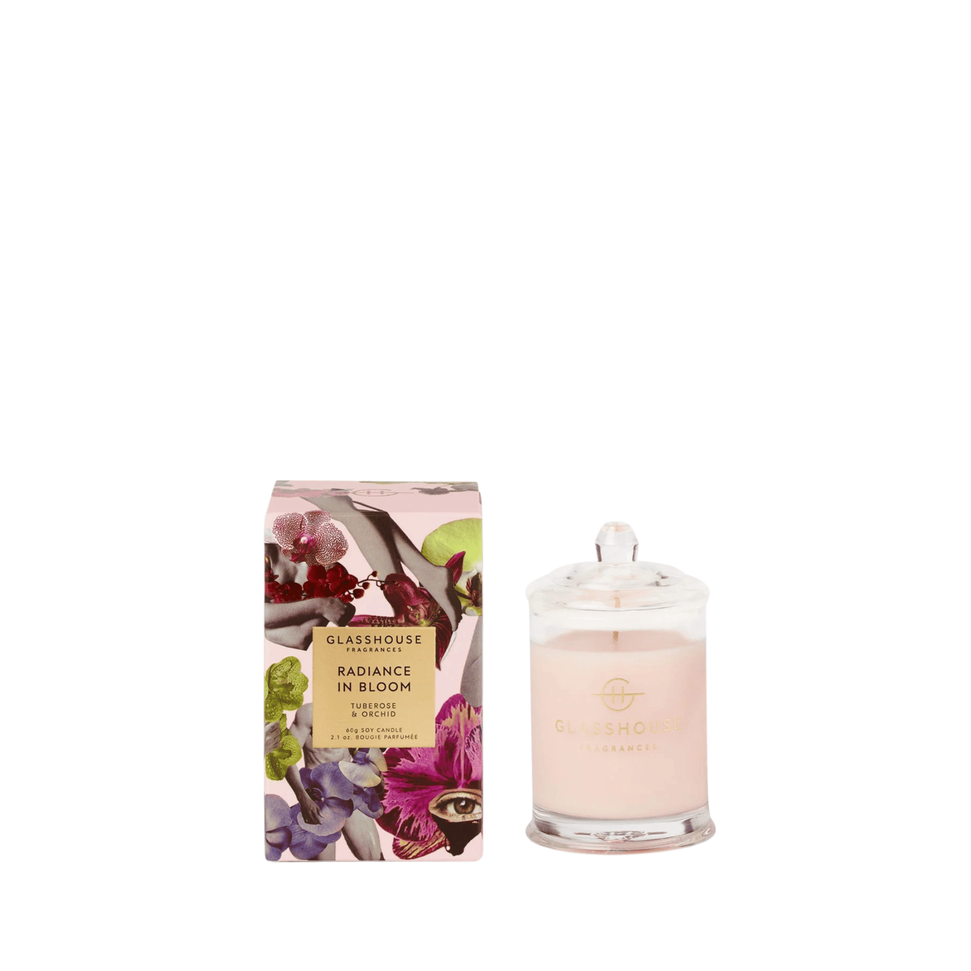 Primary Image of Radiance In Bloom Votive Candle, pink candle