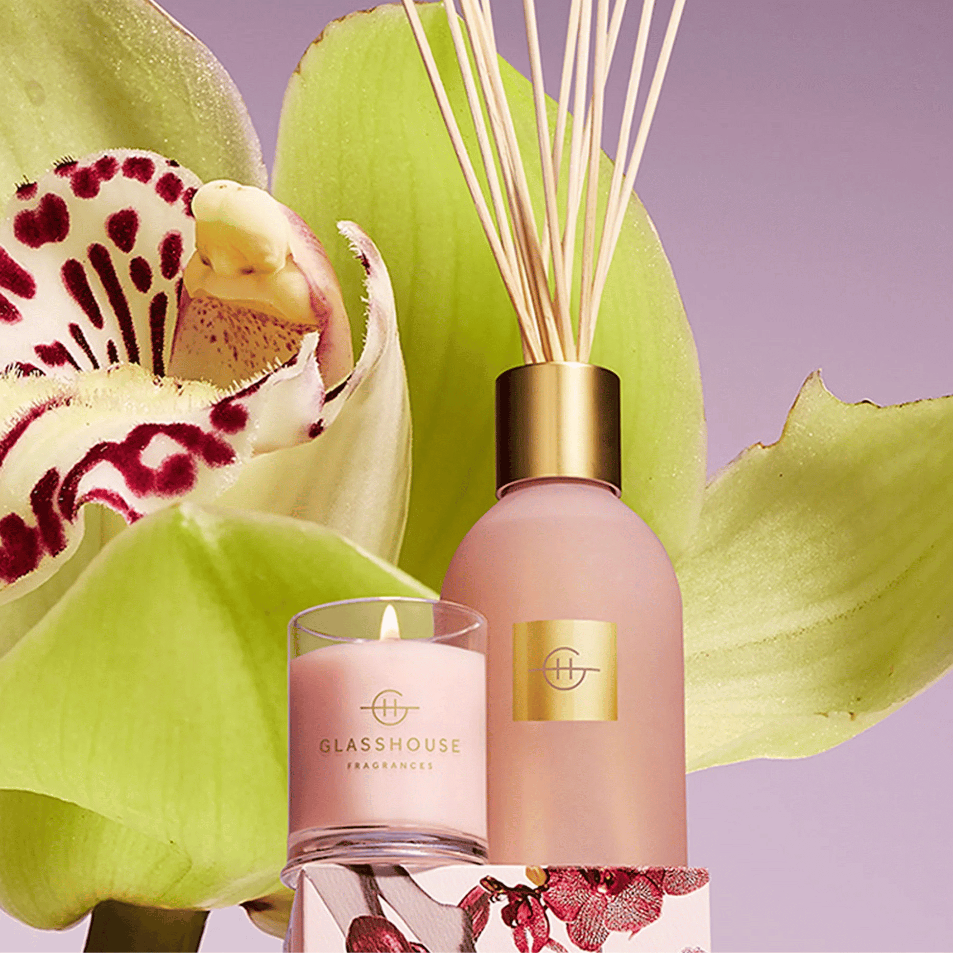 Alternate Image of Radiance In Bloom Candle, pink candle