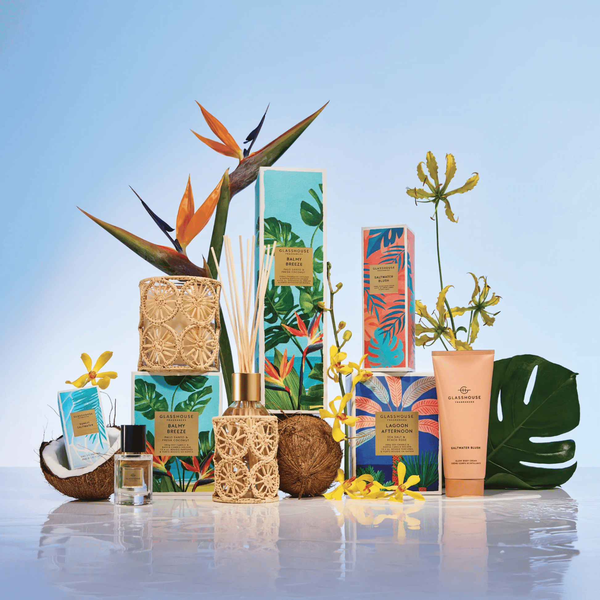 Alternate Image of Saltwater Blush Glow Body Cream, bronze lotion tube and illustrated box