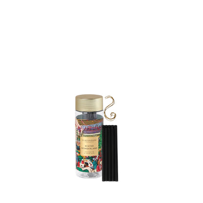 Primary Image of Holiday Winter Wonderland Scent Stems, illustrated label on jar