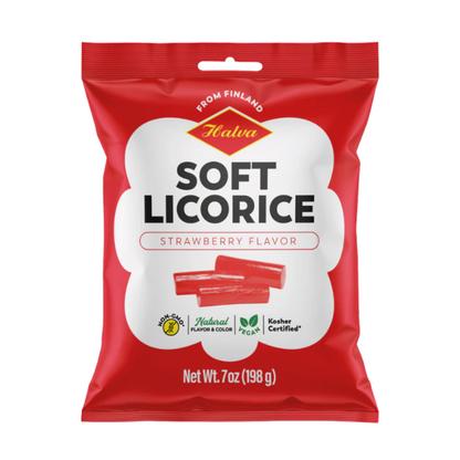 primary image of halva strawberry flavored soft licorice