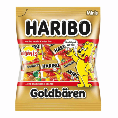 Primary Image of Goldbaeren Gummies Minis Mulitpack, gold gummy bear bag