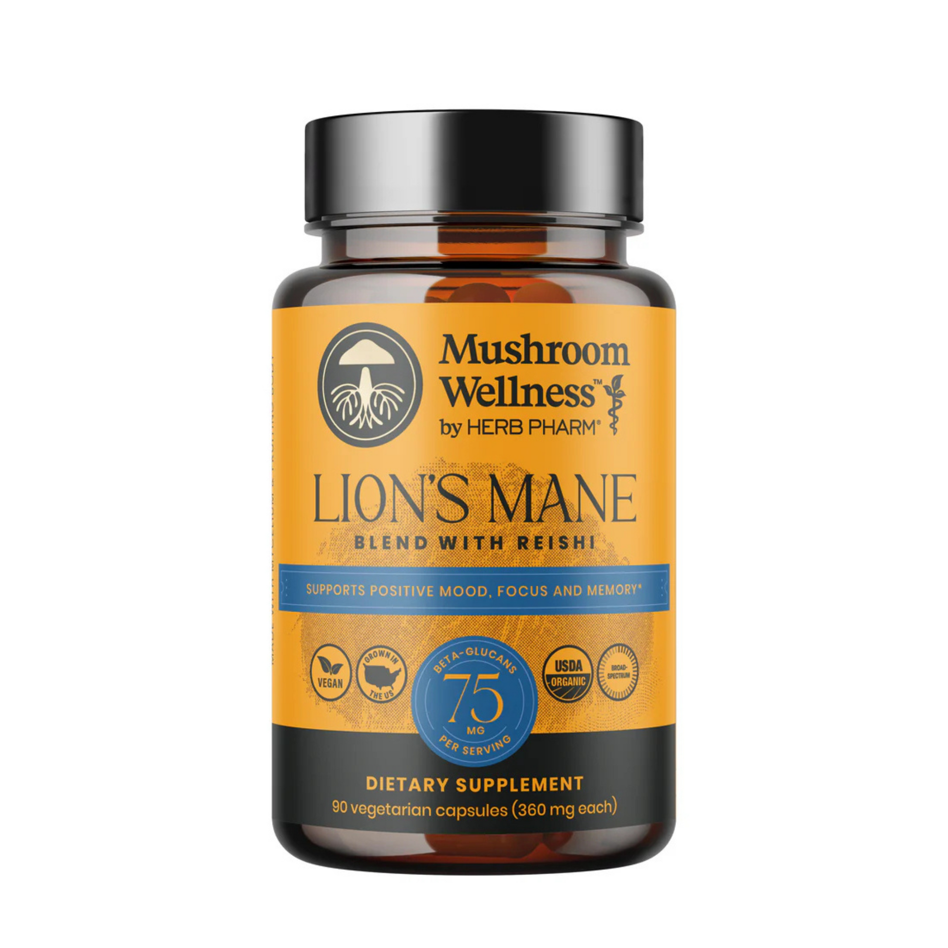 primary image of herb pharm lions mane blend 