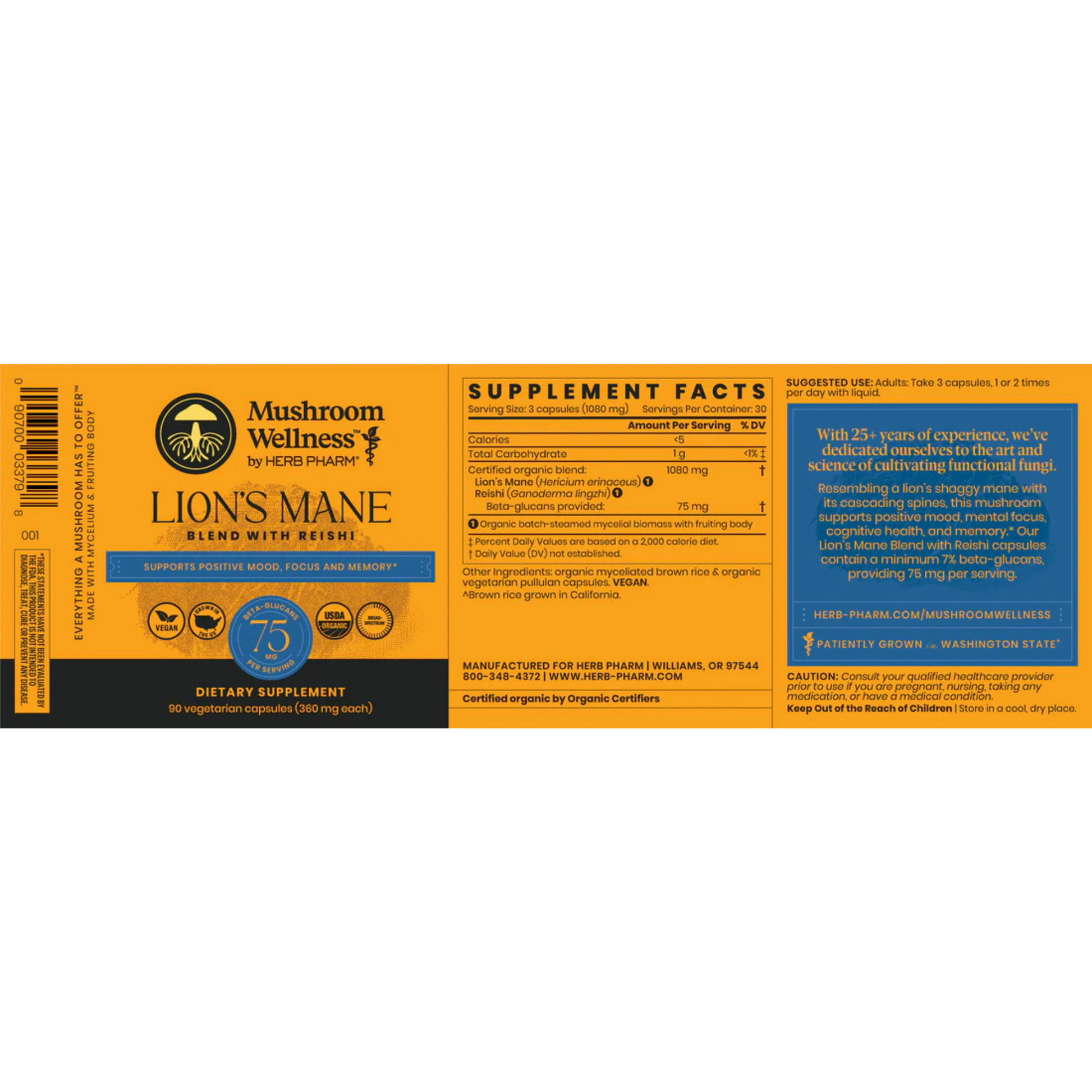 alternate image of herb pharm lions mane blend 