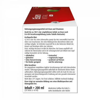 Alternate Image of Iron Vital Liquid Direct (20 x 10 ml), red and white box