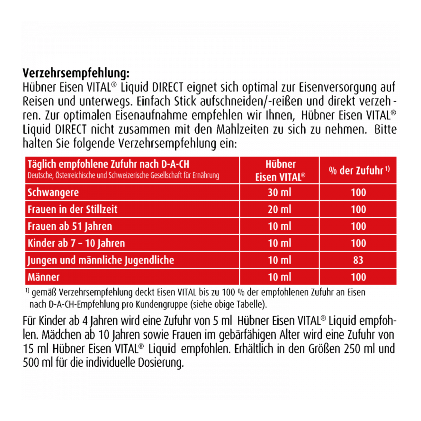 Alternate Image of Iron Vital Liquid Direct (20 x 10 ml), red and white box