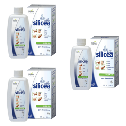 Primary Image of Original Silicea Gel 3 Pack, whit and blue bottle and box