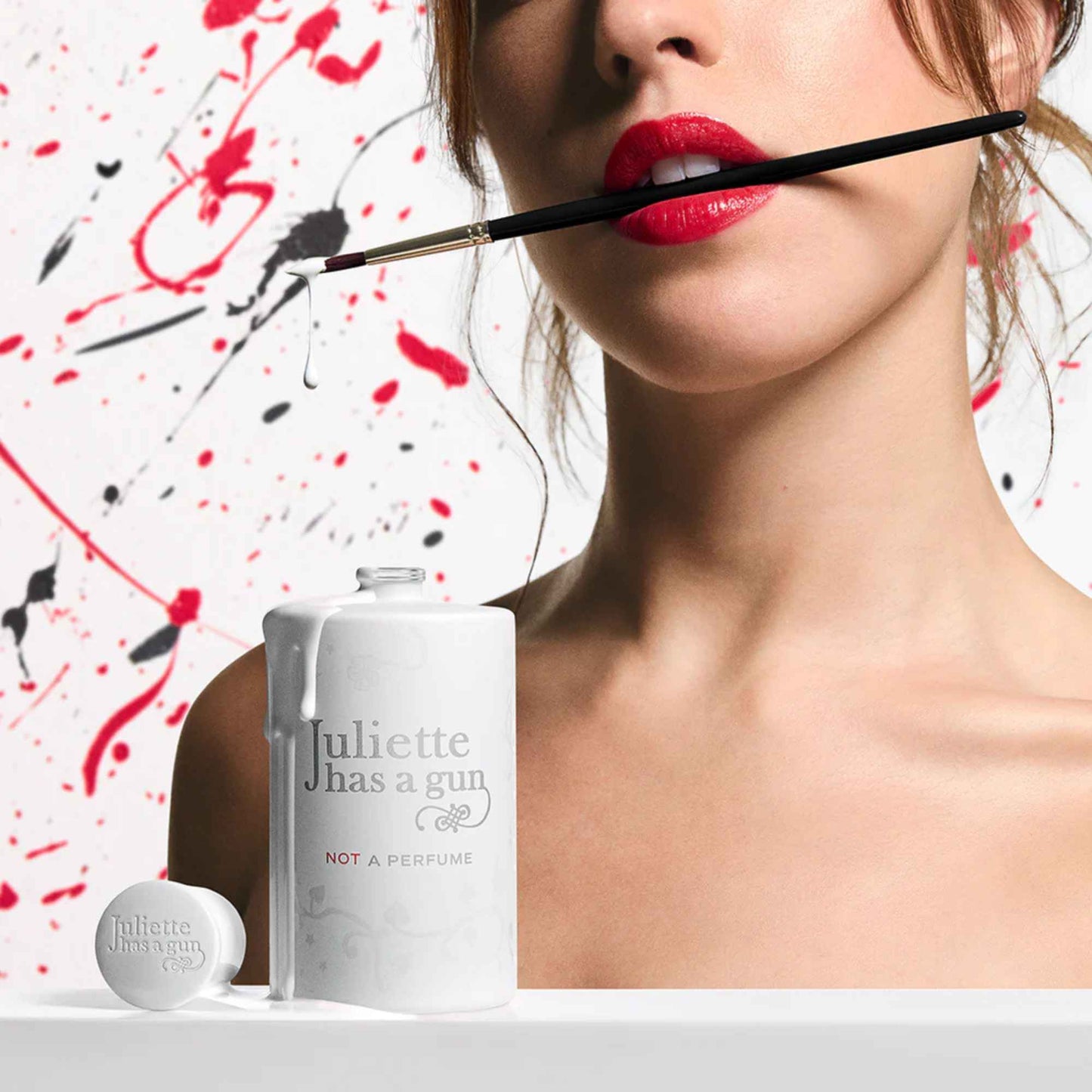 Alternate Image of Not a Perfume Eau de Parfum (100 ml), white perfume bottle with model