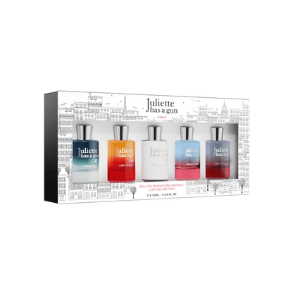 Primary Image of Deluxe Miniature Set, 5 mini perfume bottles in box