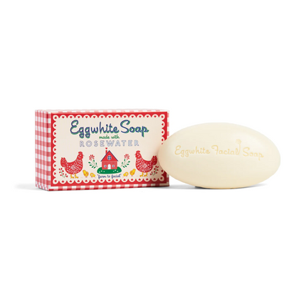 primary image of eggwhite and rosewater facial soap