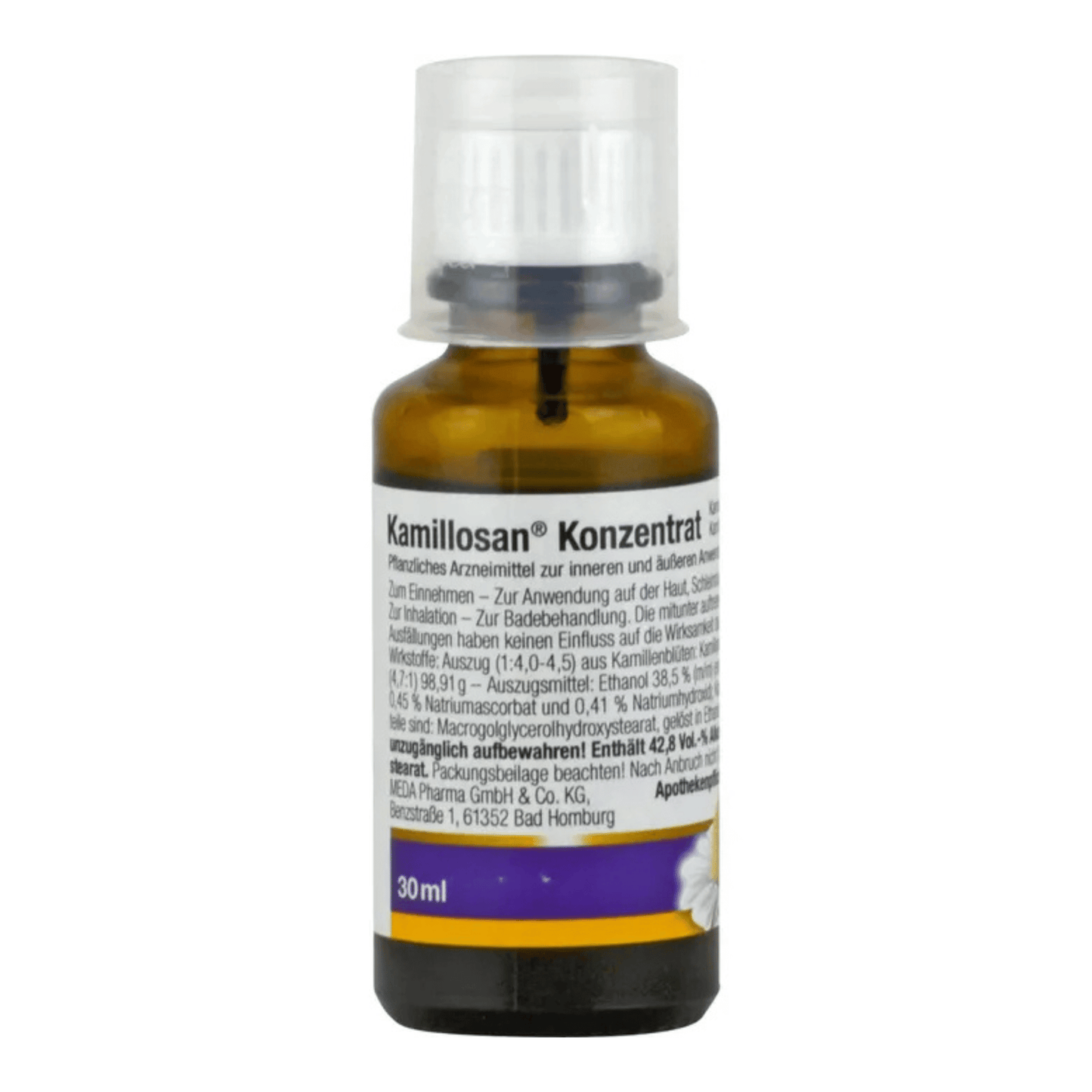 Alternate Image of Kamillosan Concentrate, dark amber medicine bottle
